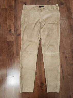 Fabiana Filippi women's beige suede pants in size XL